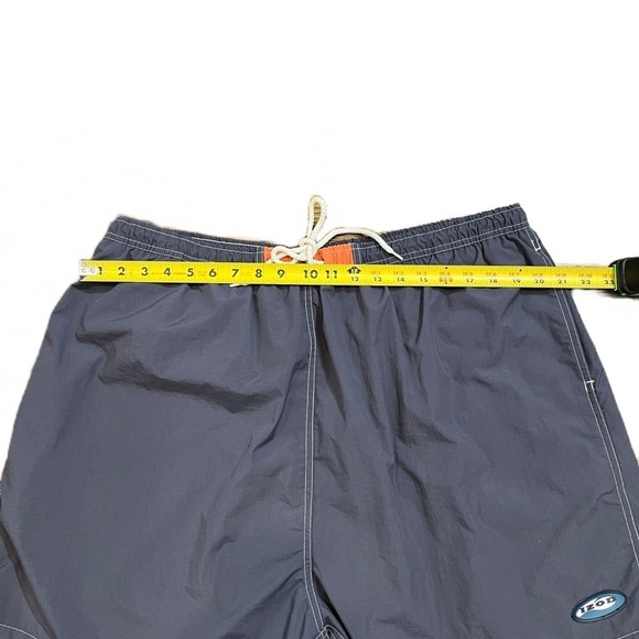 🏝️ Izod Swim Trunks | Navy Blue | Lined | Drawstring Waist | Men's Size 2X - Picture 10 of 11